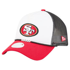 San Francisco 49ers New Era Women's Friendship Bracelet 9FORTY Adjustable Hat - White/Scarlet cheap