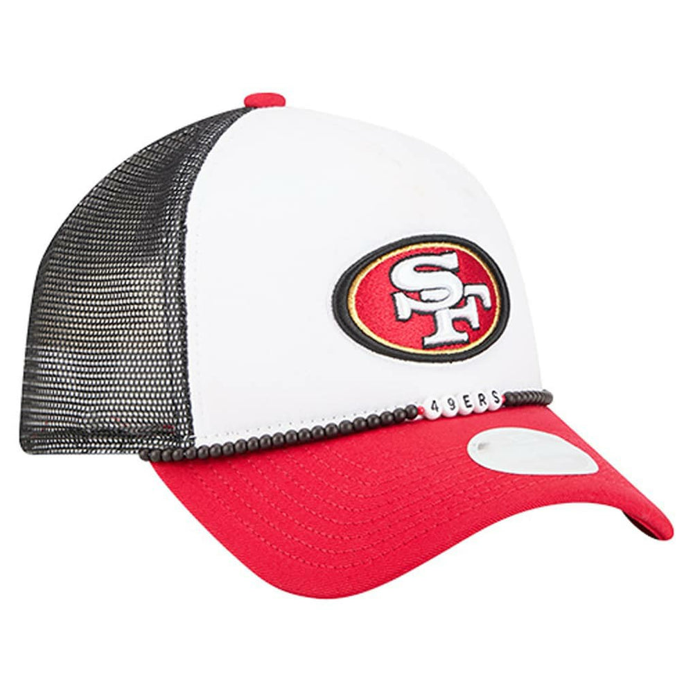 San Francisco 49ers New Era Women's Friendship Bracelet 9FORTY Adjustable Hat - White/Scarlet cheap