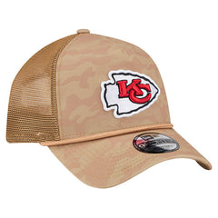 Kansas City Chiefs New Era Wheat Camo 9FORTY Adjustable Hat - Tan sale