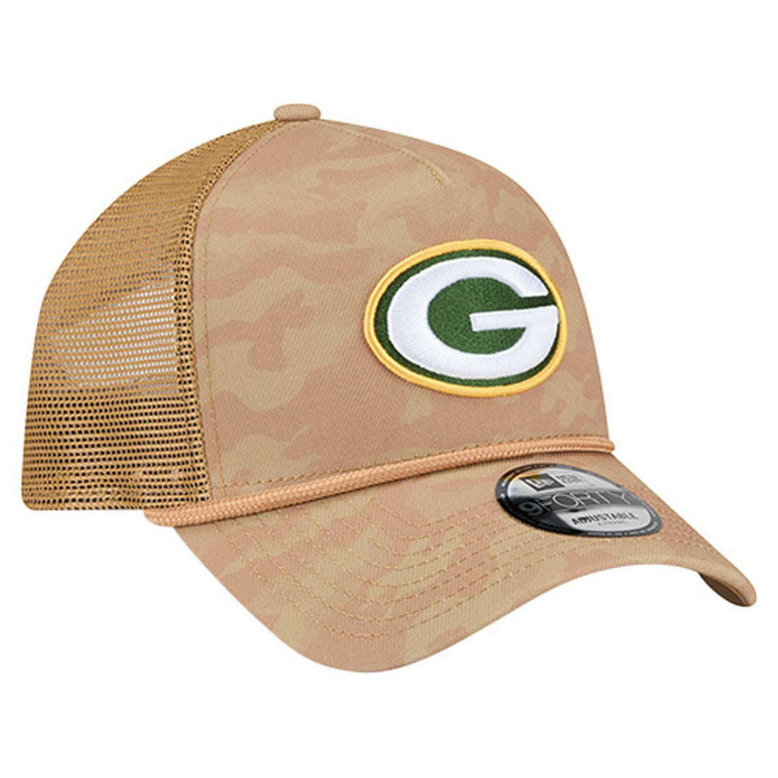 Green Bay Packers New Era Wheat Camo 9FORTY Adjustable Hat - Tan on sale