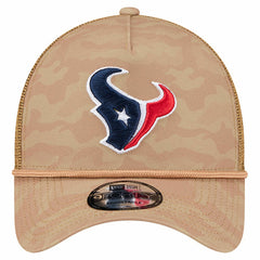 Houston Texans New Era Wheat Camo 9FORTY Adjustable Hat - Tan for sale