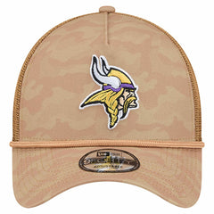 Minnesota Vikings New Era Wheat Camo 9FORTY Adjustable Hat - Tan for sale