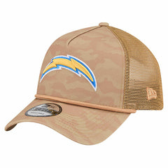 Los Angeles Chargers New Era Wheat Camo 9FORTY Adjustable Hat - Tan for sale