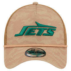 New York Jets New Era Wheat Camo 9FORTY Adjustable Hat - Tan on sale