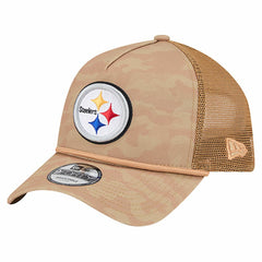Pittsburgh Steelers New Era Wheat Camo 9FORTY Adjustable Hat - Tan sale