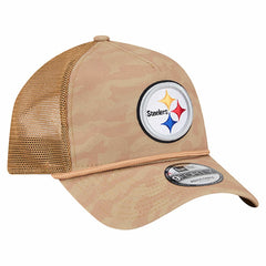 Pittsburgh Steelers New Era Wheat Camo 9FORTY Adjustable Hat - Tan sale
