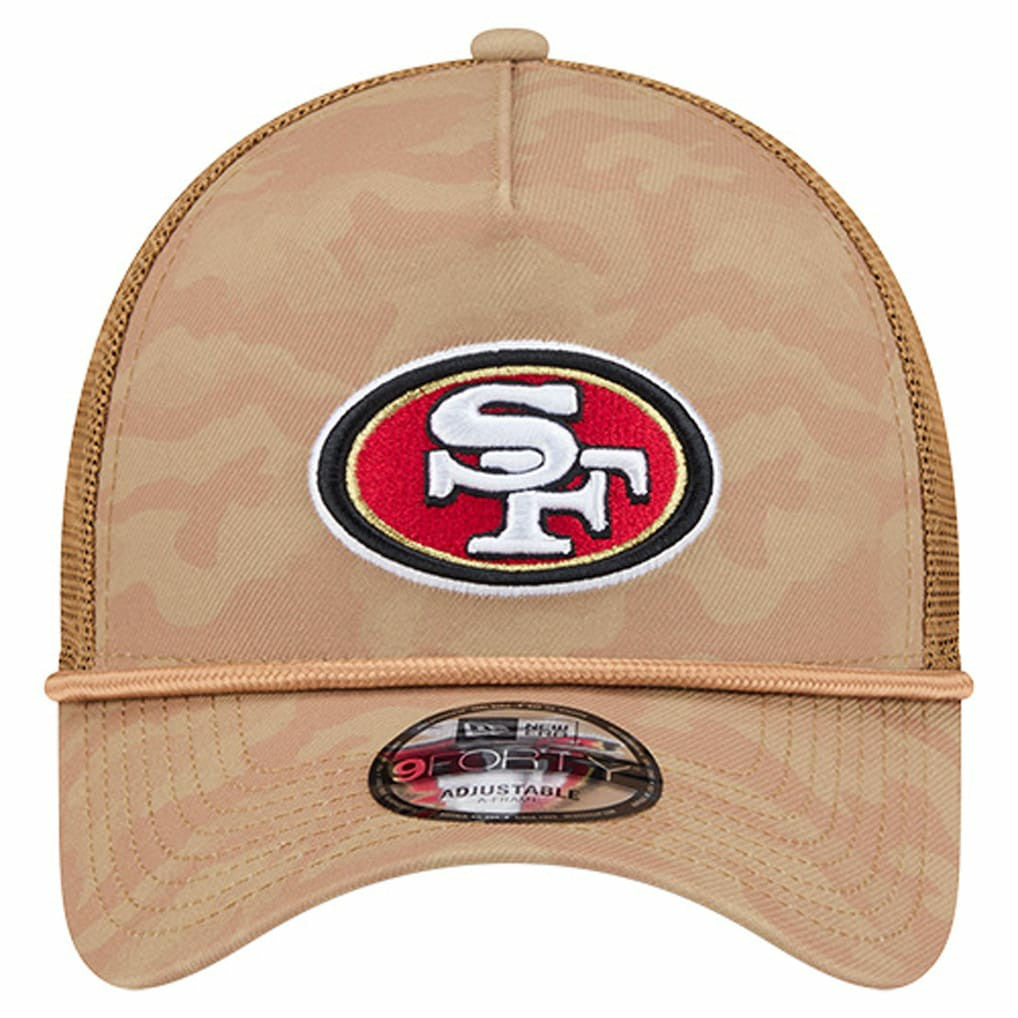 San Francisco 49ers New Era Wheat Camo 9FORTY Adjustable Hat - Tan outlet