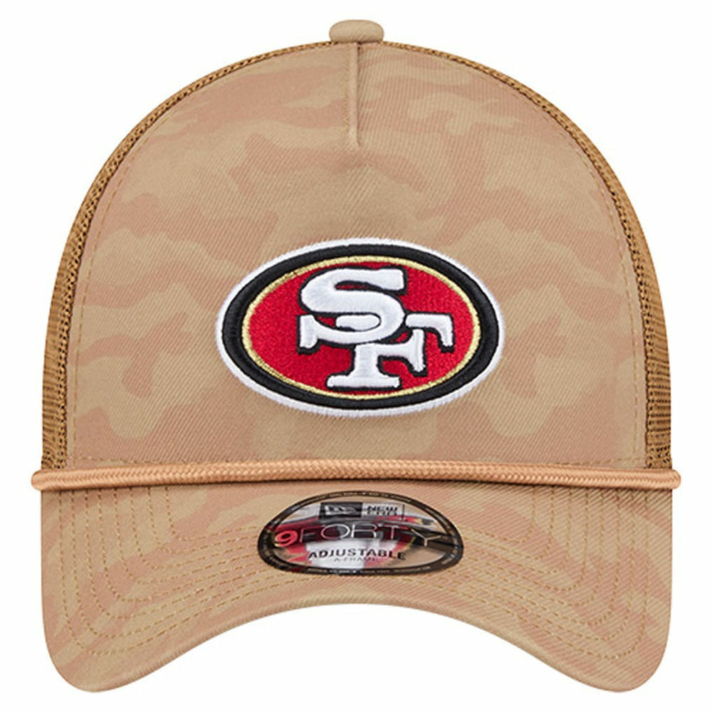 San Francisco 49ers New Era Wheat Camo 9FORTY Adjustable Hat - Tan outlet