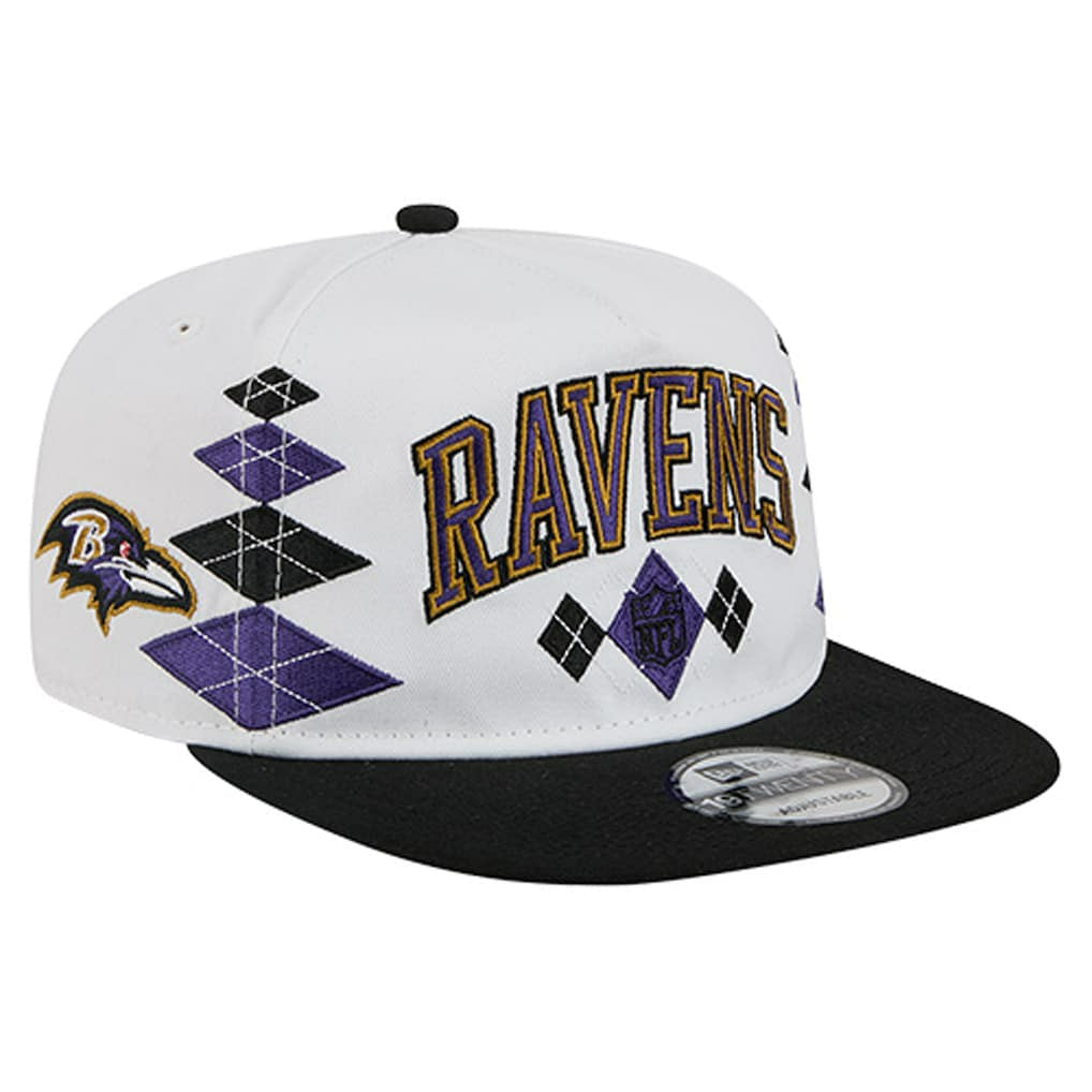 Baltimore Ravens New Era Argyle 19TWENTY Adjustable Hat - White discount