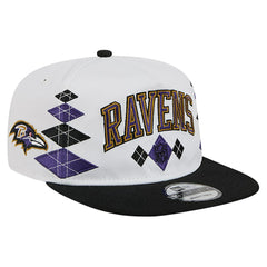 Baltimore Ravens New Era Argyle 19TWENTY Adjustable Hat - White discount