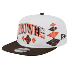 Cleveland Browns New Era Argyle 19TWENTY Adjustable Hat - White cheap