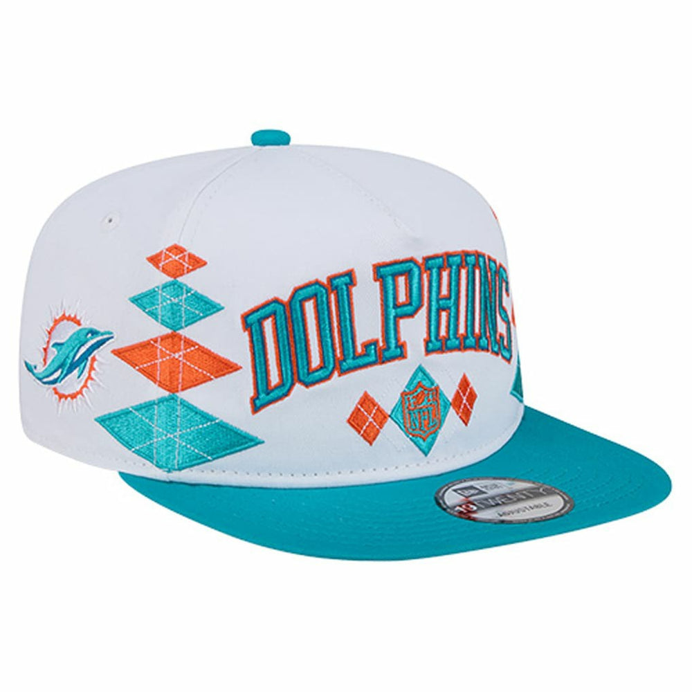 Miami Dolphins New Era Argyle 19TWENTY Adjustable Hat - White outlet