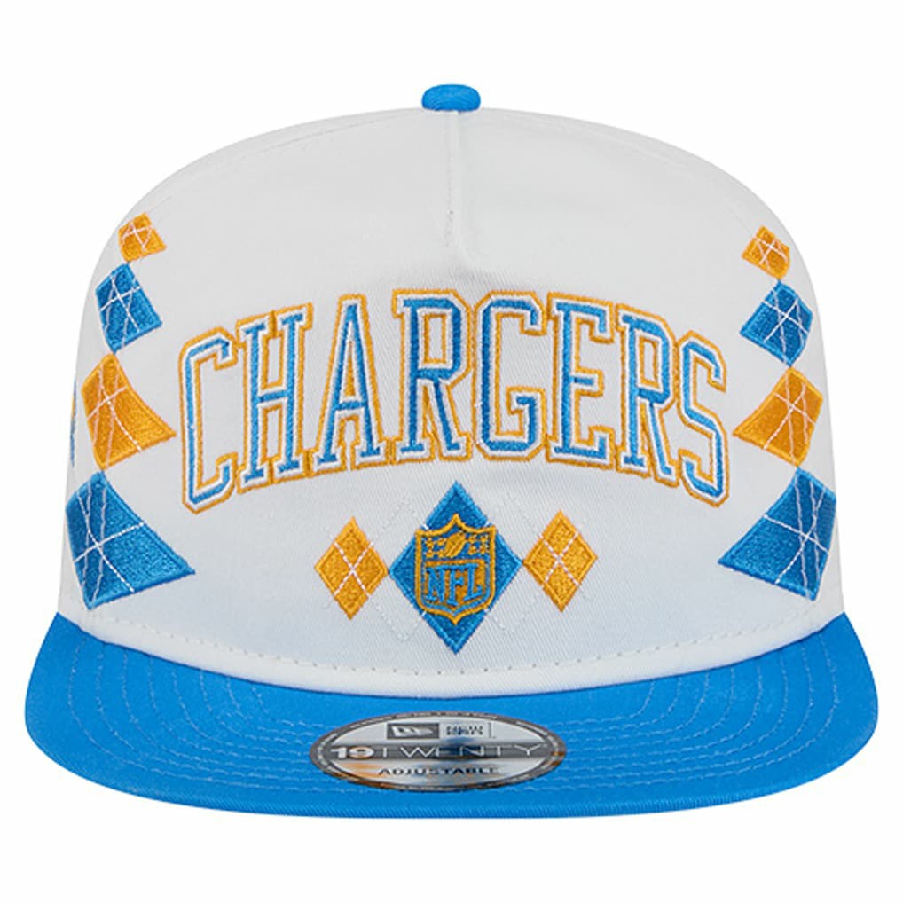 Los Angeles Chargers New Era Argyle 19TWENTY Adjustable Hat - White sale
