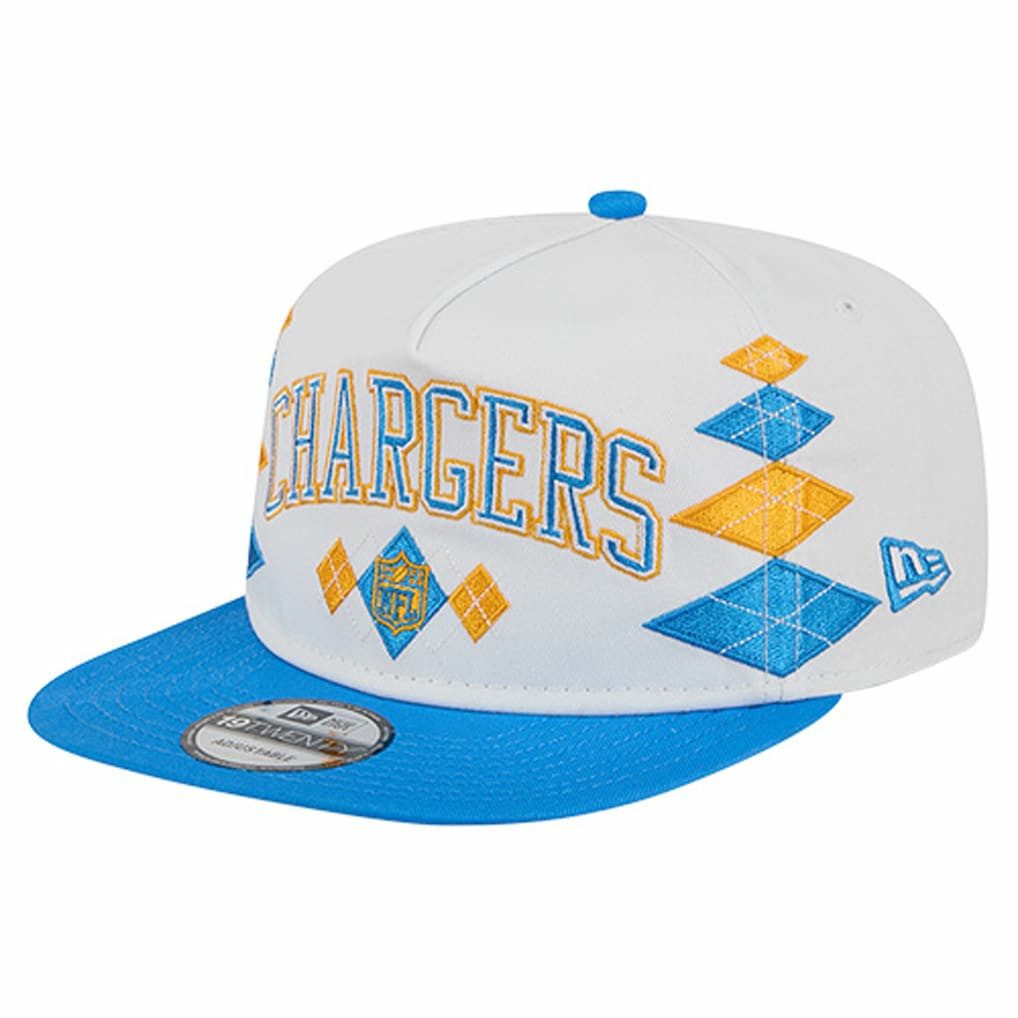 Los Angeles Chargers New Era Argyle 19TWENTY Adjustable Hat - White sale