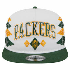 Green Bay Packers New Era Argyle 19TWENTY Adjustable Hat - White cheap