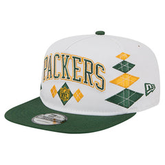 Green Bay Packers New Era Argyle 19TWENTY Adjustable Hat - White cheap