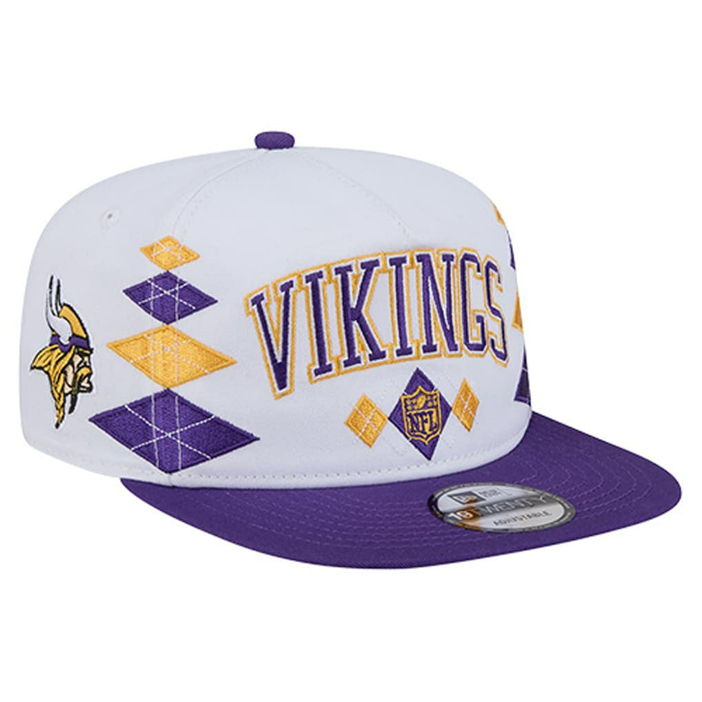 Minnesota Vikings New Era Argyle 19TWENTY Adjustable Hat - White sale