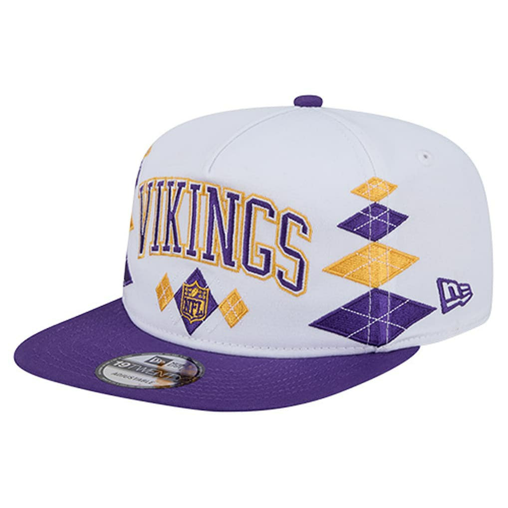 Minnesota Vikings New Era Argyle 19TWENTY Adjustable Hat - White sale