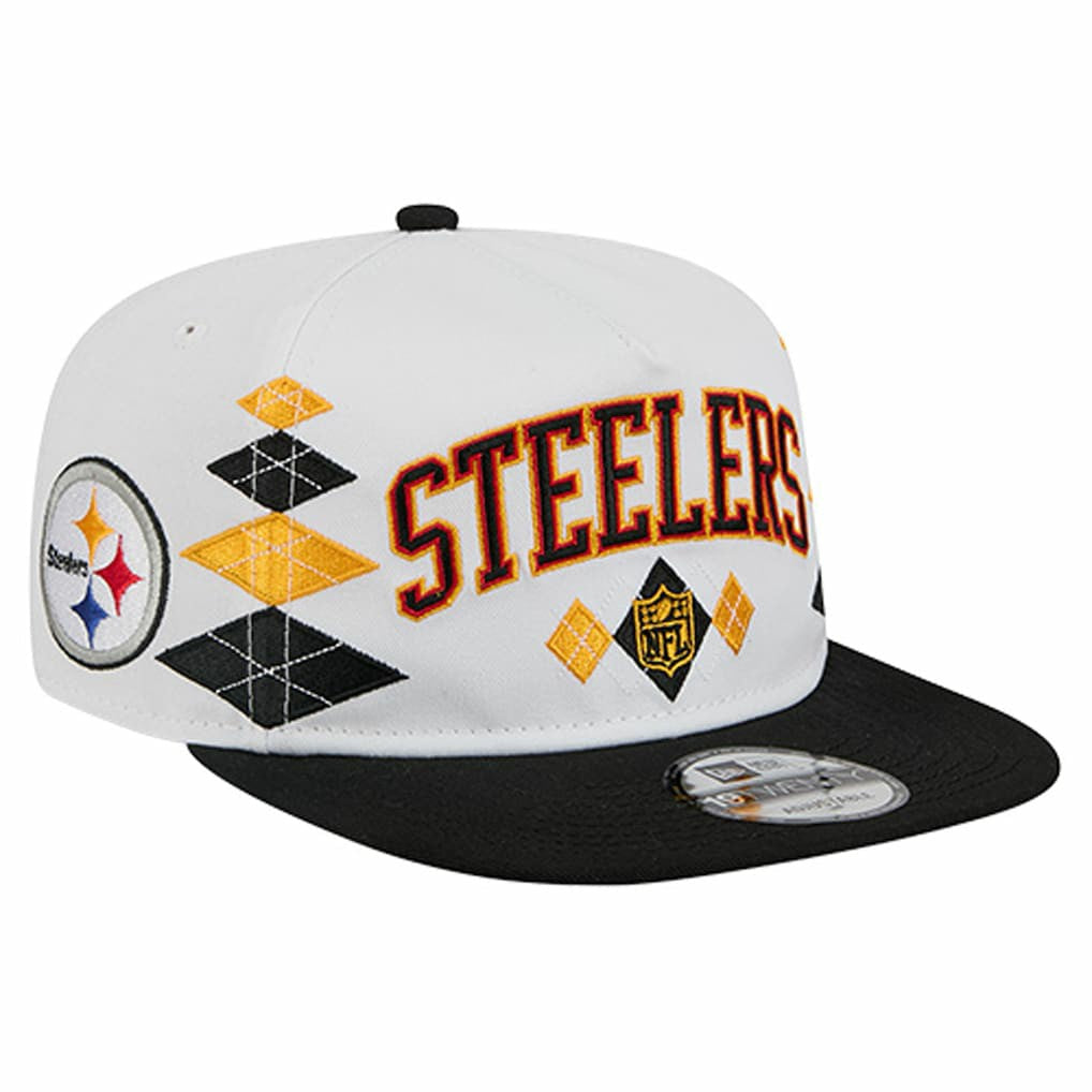 Pittsburgh Steelers New Era Argyle 19TWENTY Adjustable Hat - White cheap