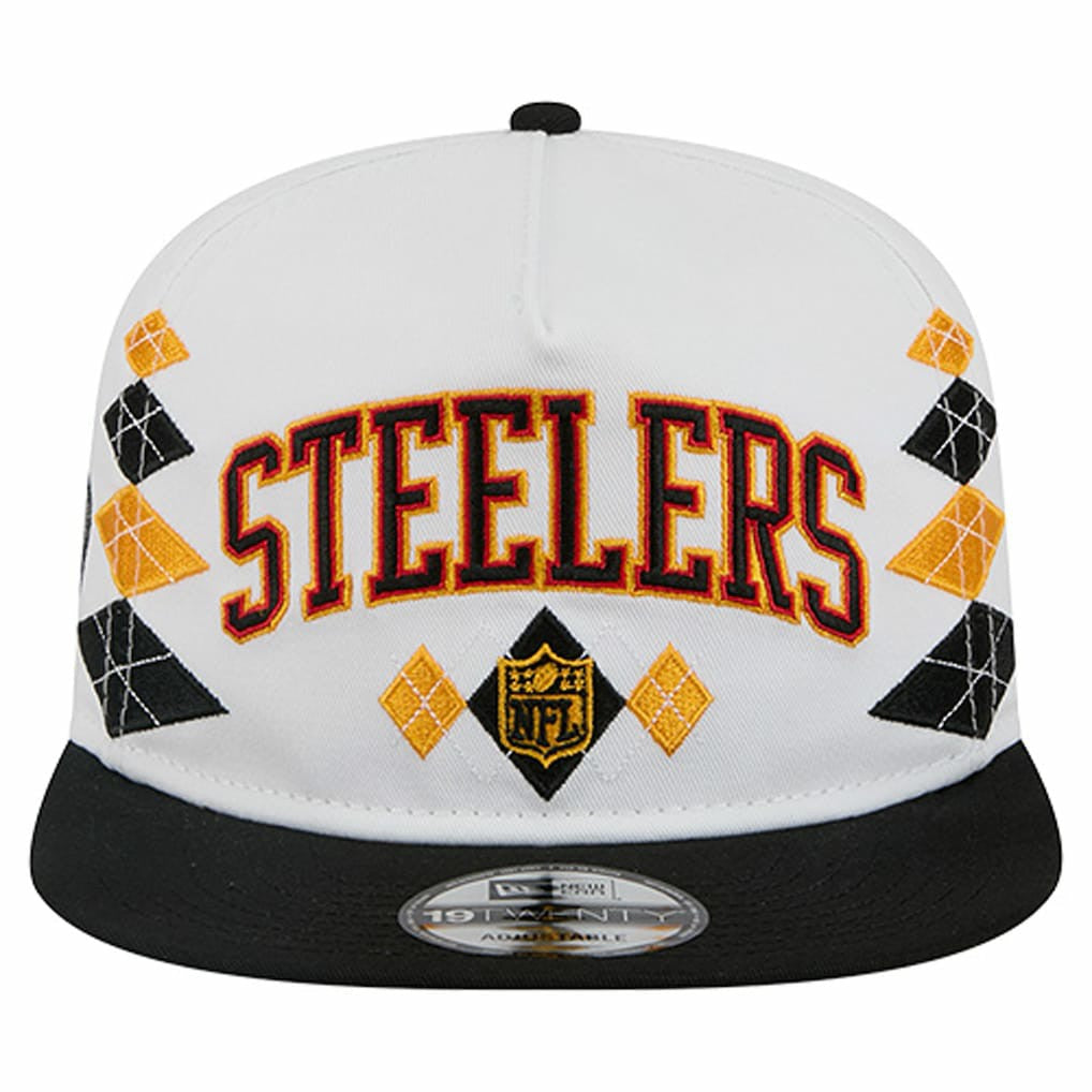 Pittsburgh Steelers New Era Argyle 19TWENTY Adjustable Hat - White cheap