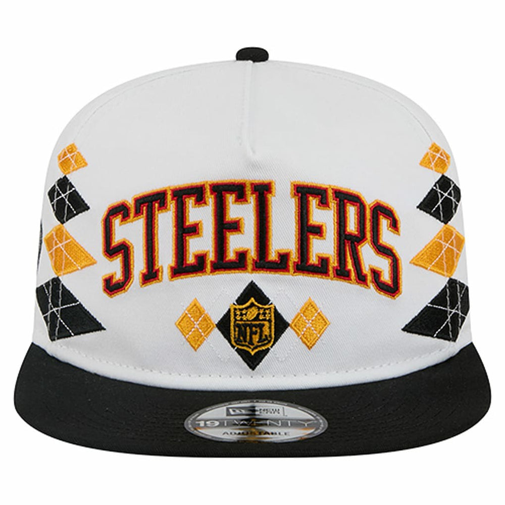 Pittsburgh Steelers New Era Argyle 19TWENTY Adjustable Hat - White cheap