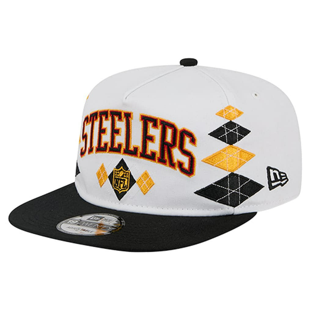 Pittsburgh Steelers New Era Argyle 19TWENTY Adjustable Hat - White cheap