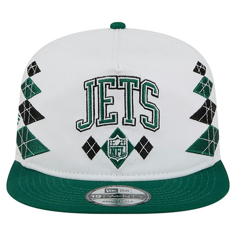 New York Jets New Era Argyle 19TWENTY Adjustable Hat - White cheap