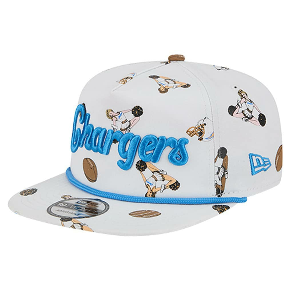 Los Angeles Chargers New Era Team Cheer 19TWENTY Snapback Hat - White on sale