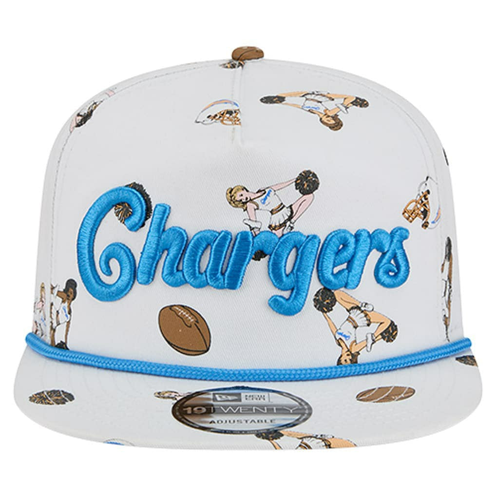 Los Angeles Chargers New Era Team Cheer 19TWENTY Snapback Hat - White on sale