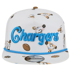 Los Angeles Chargers New Era Team Cheer 19TWENTY Snapback Hat - White on sale