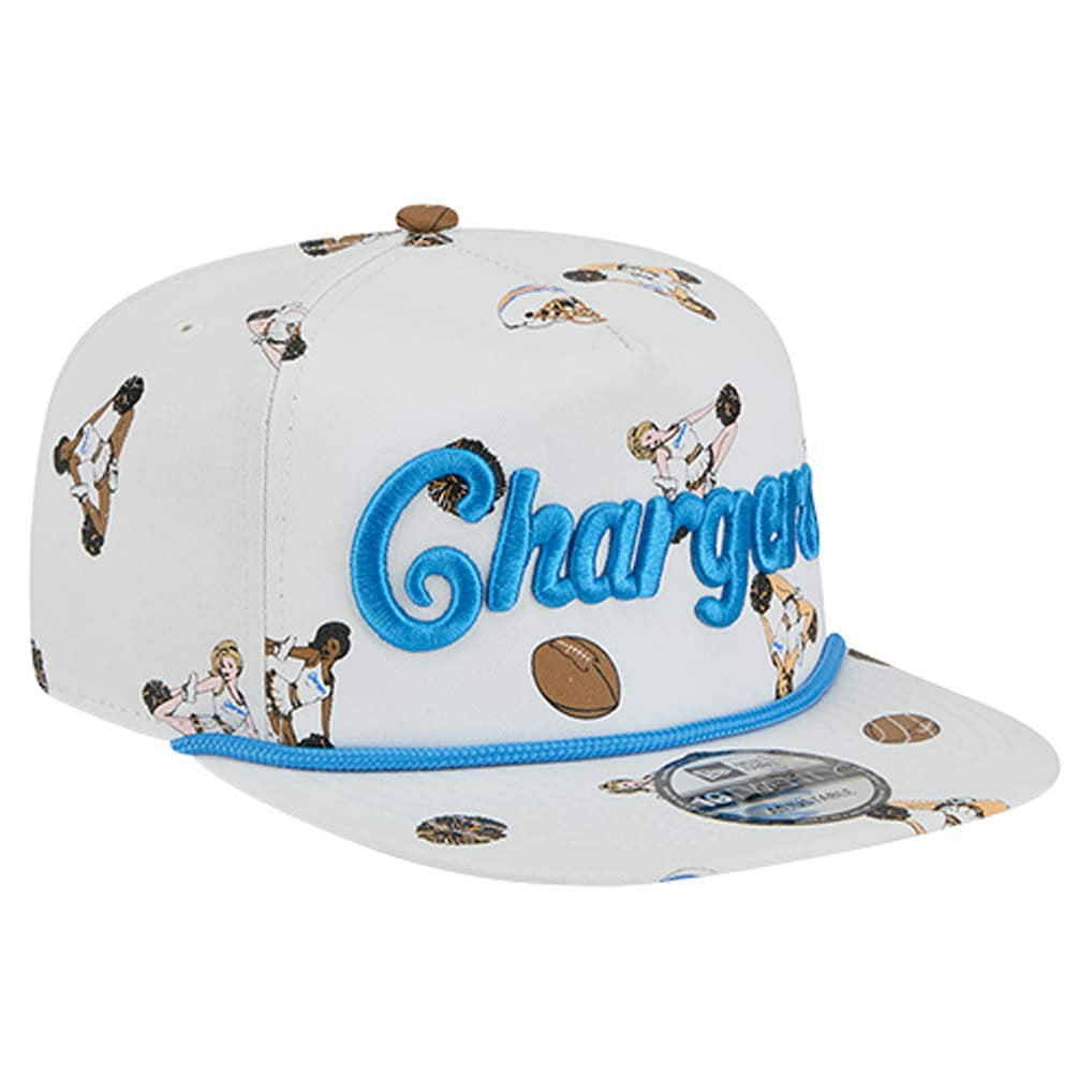 Los Angeles Chargers New Era Team Cheer 19TWENTY Snapback Hat - White on sale
