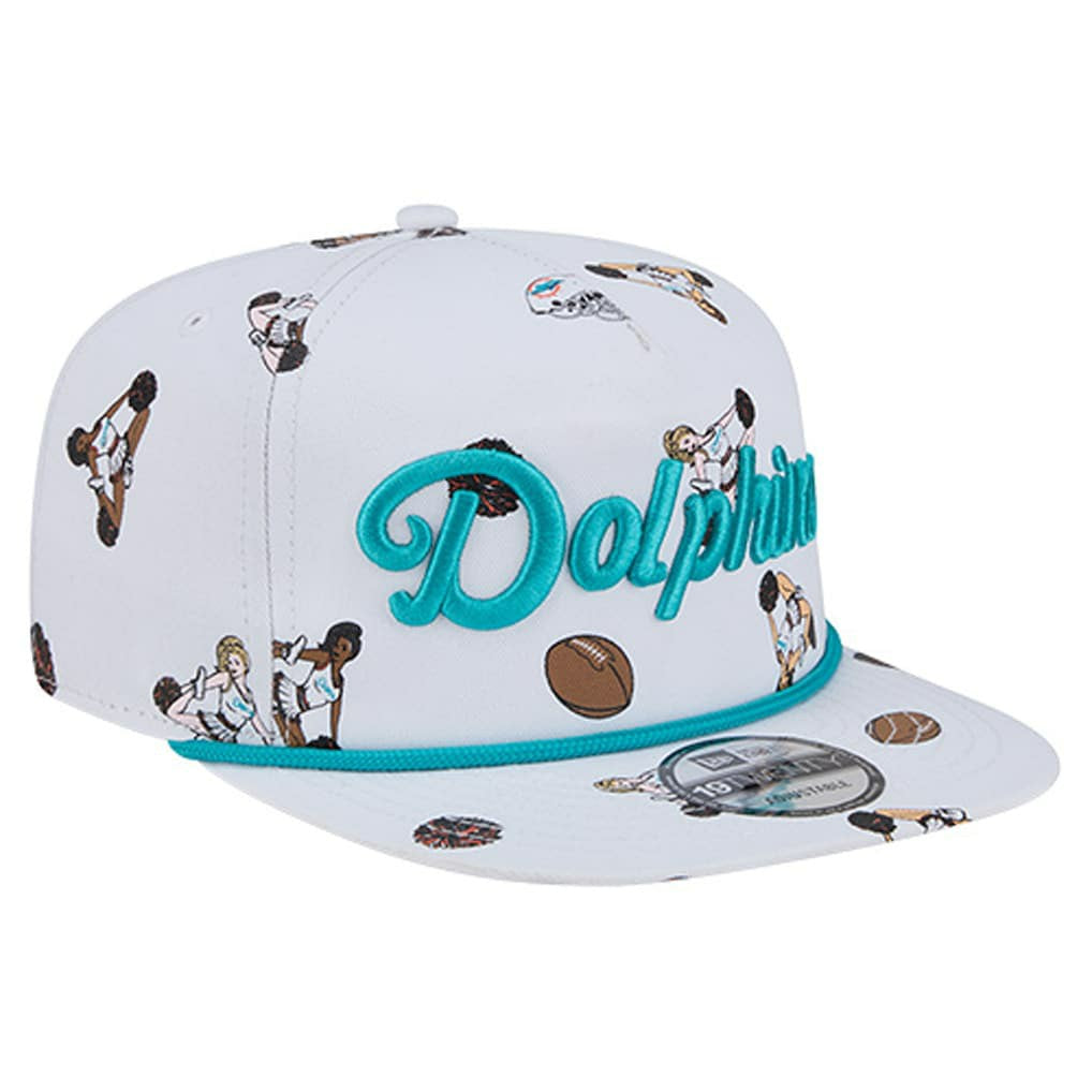 Miami Dolphins New Era Team Cheer 19TWENTY Snapback Hat - White cheap