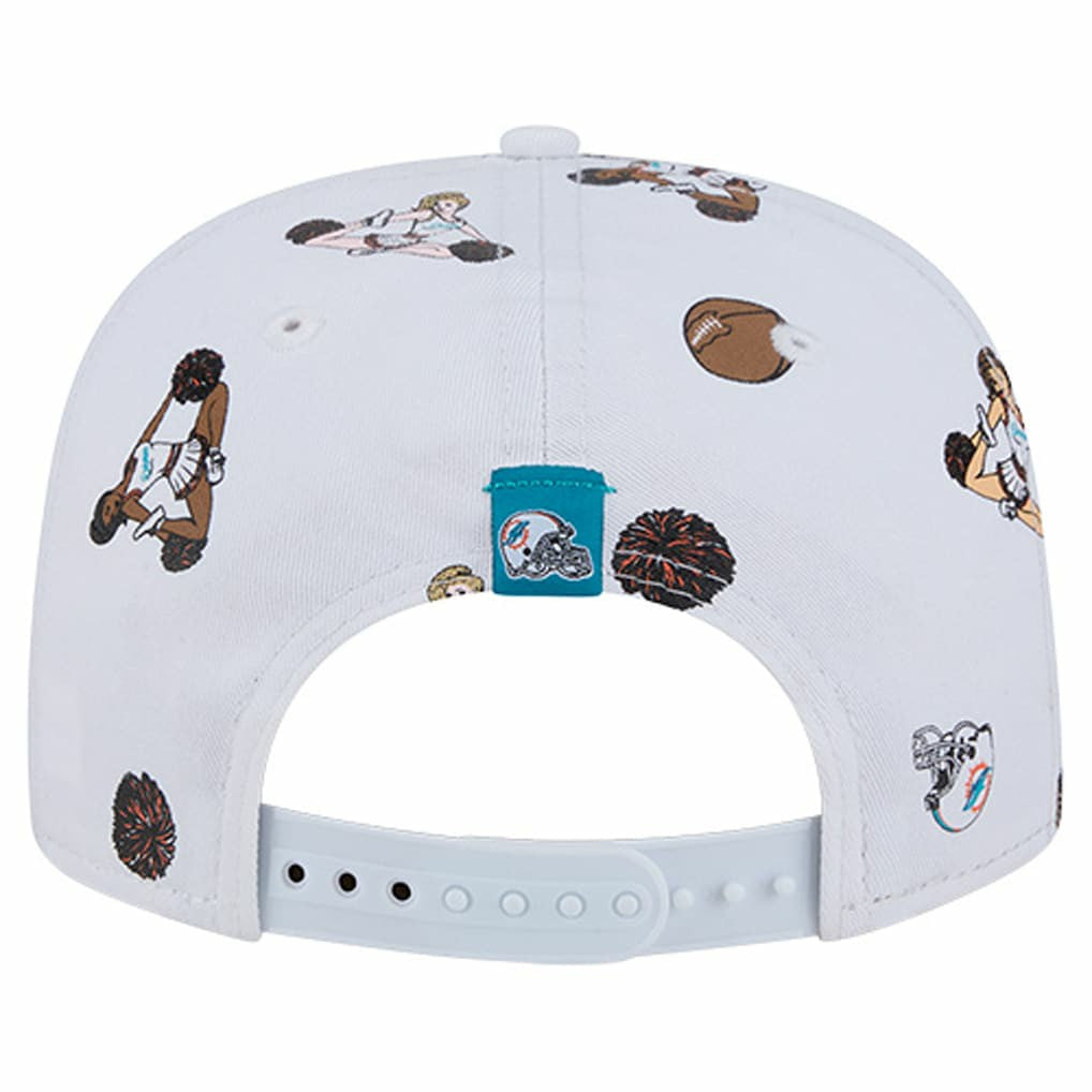 Miami Dolphins New Era Team Cheer 19TWENTY Snapback Hat - White cheap