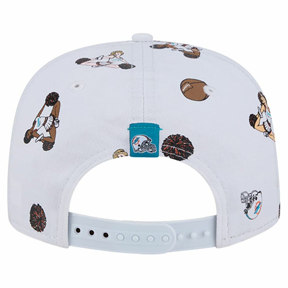 Miami Dolphins New Era Team Cheer 19TWENTY Snapback Hat - White cheap