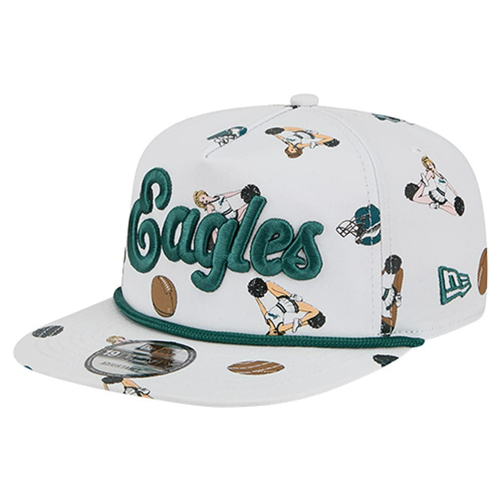 Philadelphia Eagles New Era Team Cheer 19TWENTY Snapback Hat - White outlet