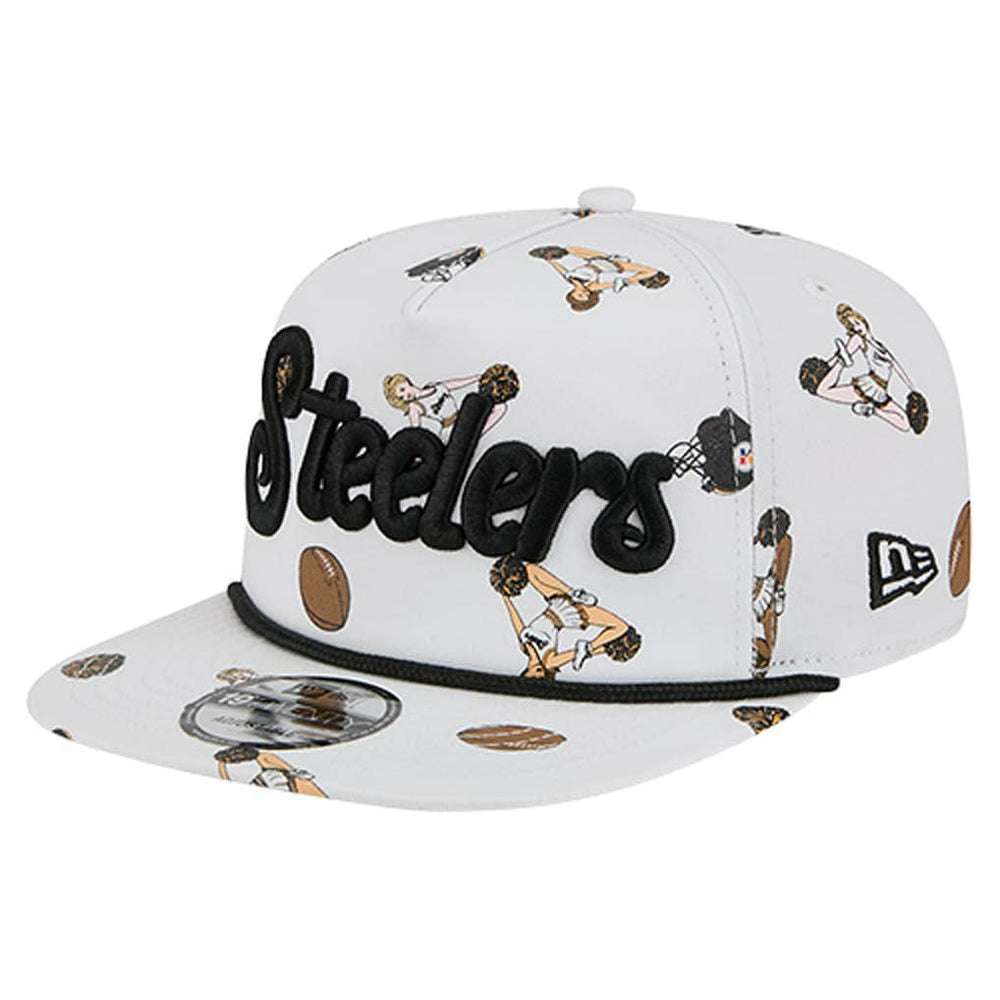 Pittsburgh Steelers New Era Team Cheer 19TWENTY Snapback Hat - White on sale