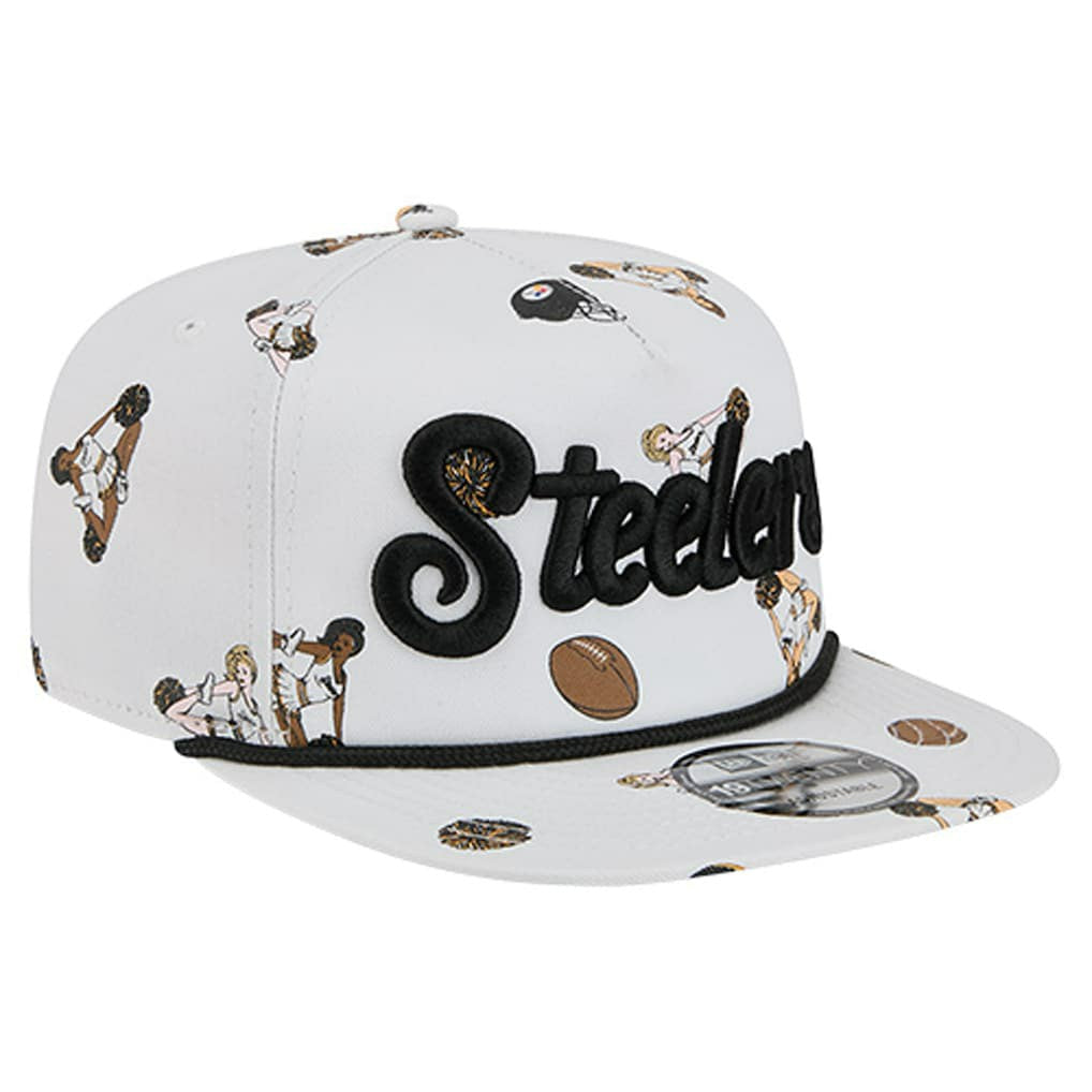 Pittsburgh Steelers New Era Team Cheer 19TWENTY Snapback Hat - White on sale