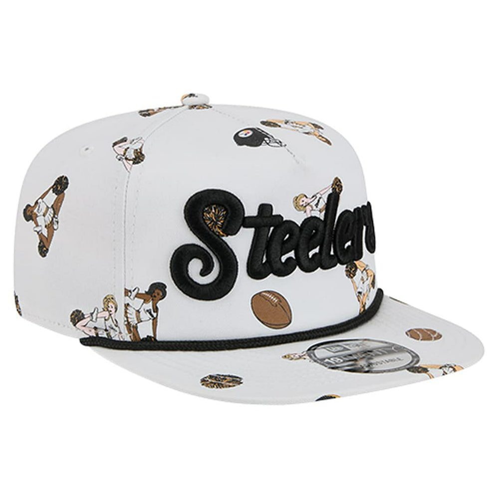 Pittsburgh Steelers New Era Team Cheer 19TWENTY Snapback Hat - White on sale