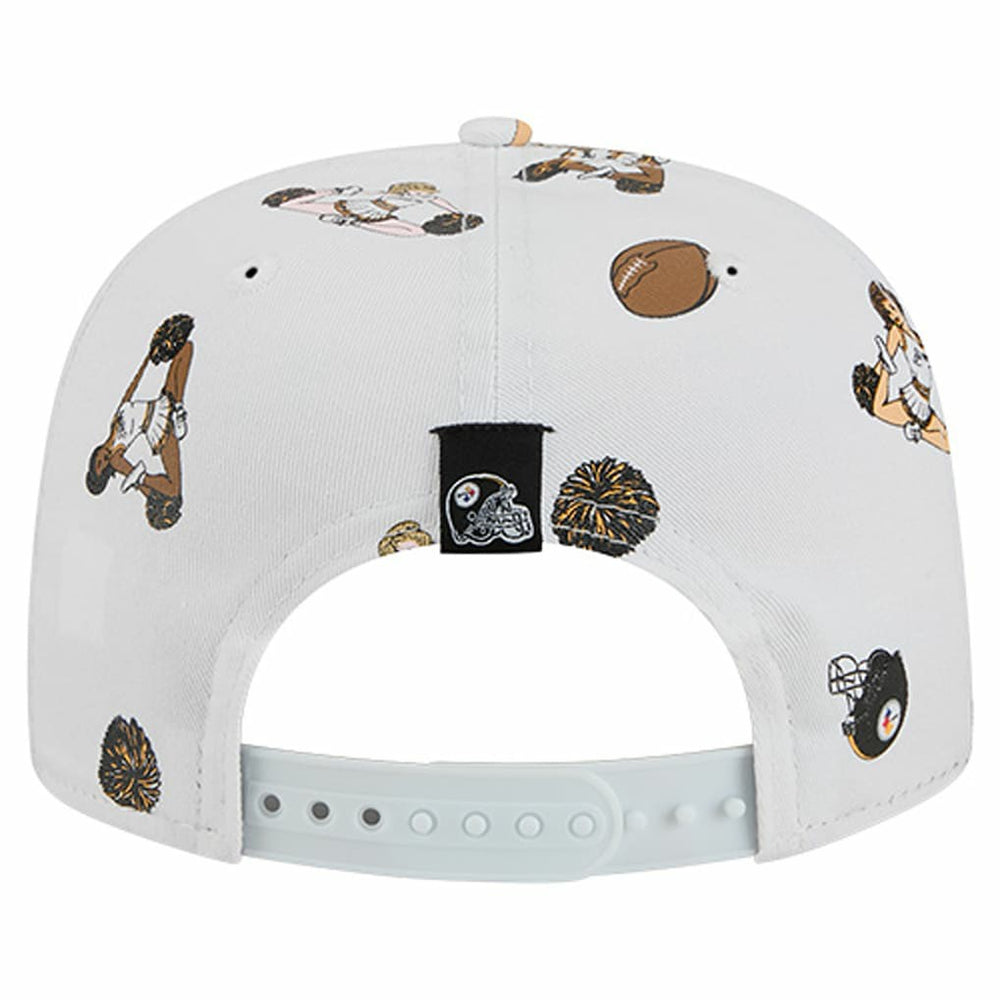 Pittsburgh Steelers New Era Team Cheer 19TWENTY Snapback Hat - White on sale