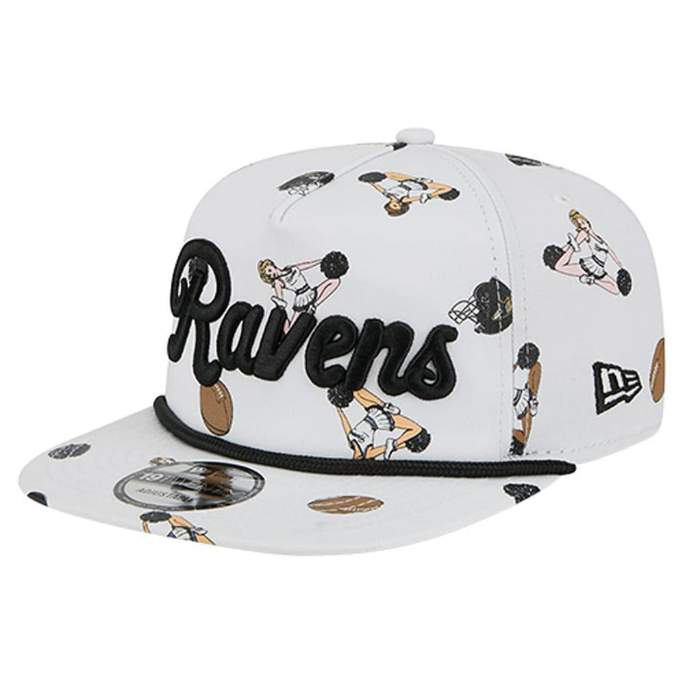 Baltimore Ravens New Era Team Cheer 19TWENTY Snapback Hat - White sale