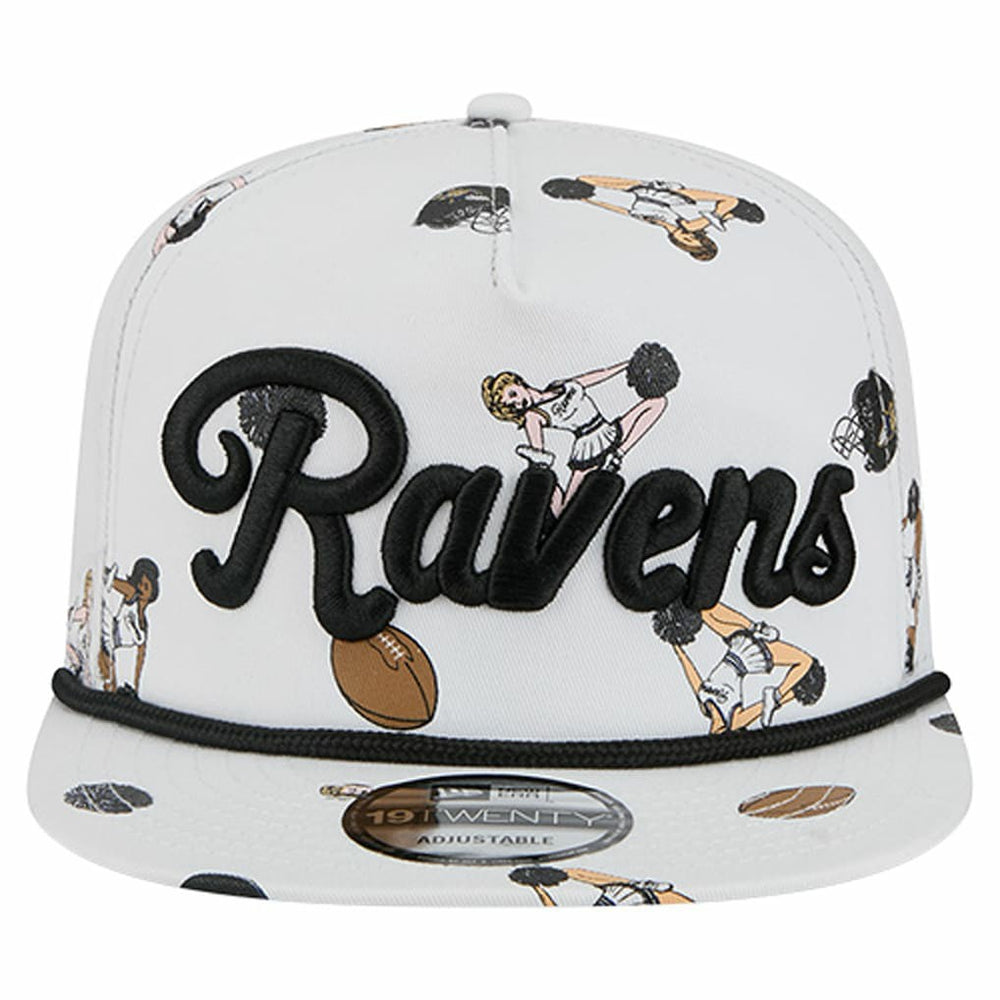 Baltimore Ravens New Era Team Cheer 19TWENTY Snapback Hat - White sale