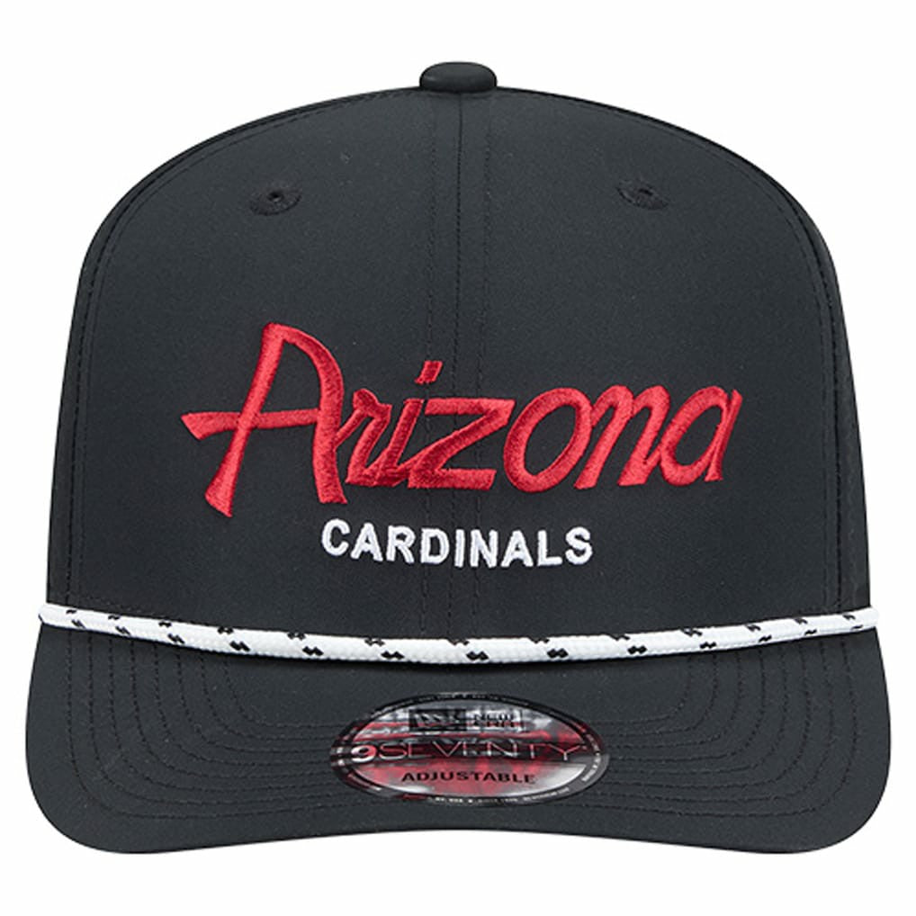 Arizona Cardinals New Era Script 9SEVENTY Adjustable Hat - Black sale