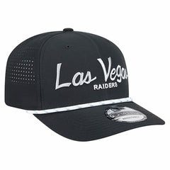 Las Vegas Raiders New Era Script 9SEVENTY Adjustable Hat - Black for sale