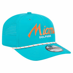 Miami Dolphins New Era Script 9SEVENTY Adjustable Hat - Aqua on sale