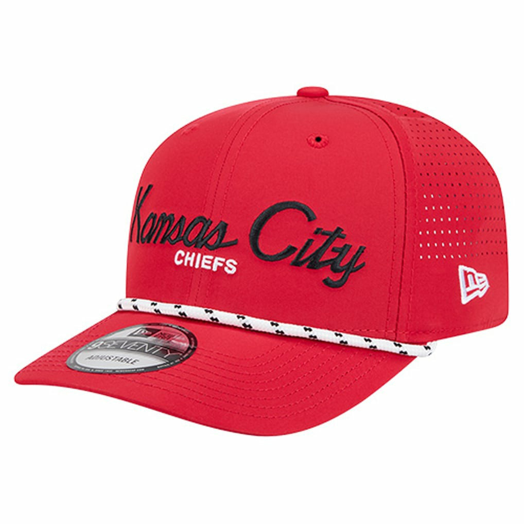 Kansas City Chiefs New Era Script 9SEVENTY Adjustable Hat - Red sale