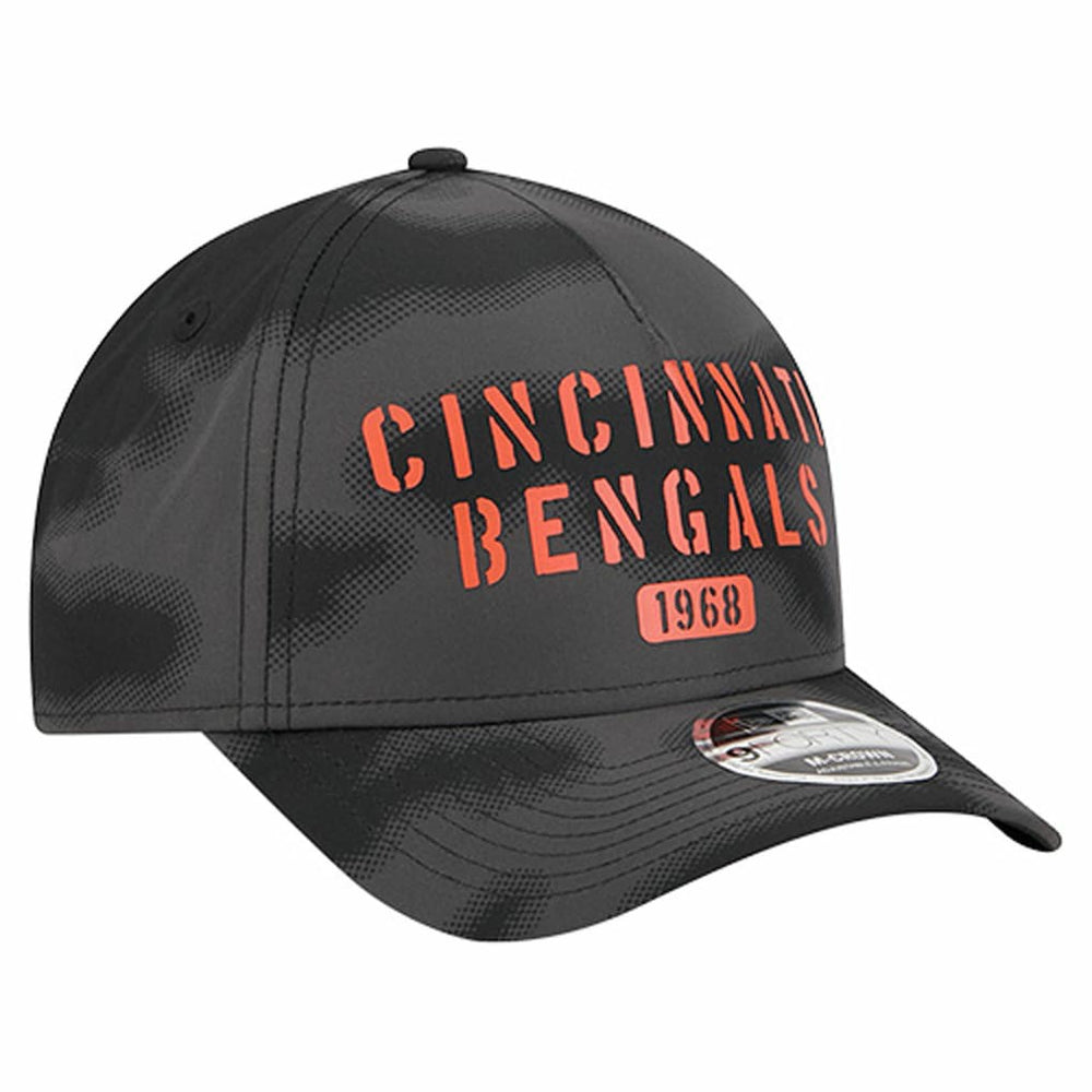 Cincinnati Bengals New Era Halftone Camo 9FORTY Hat - Gray discount