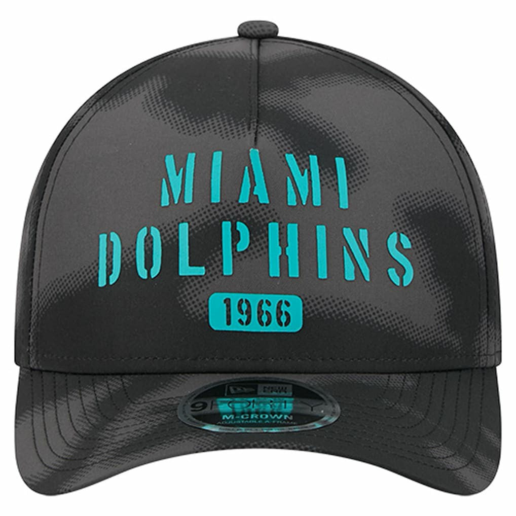 Miami Dolphins New Era Halftone Camo 9FORTY Hat - Gray cheap