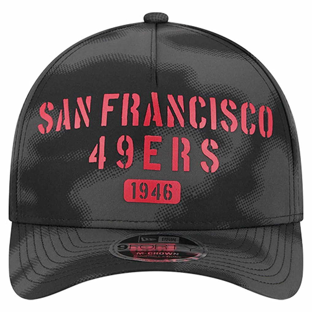 San Francisco 49ers New Era Halftone Camo 9FORTY Hat - Gray on sale