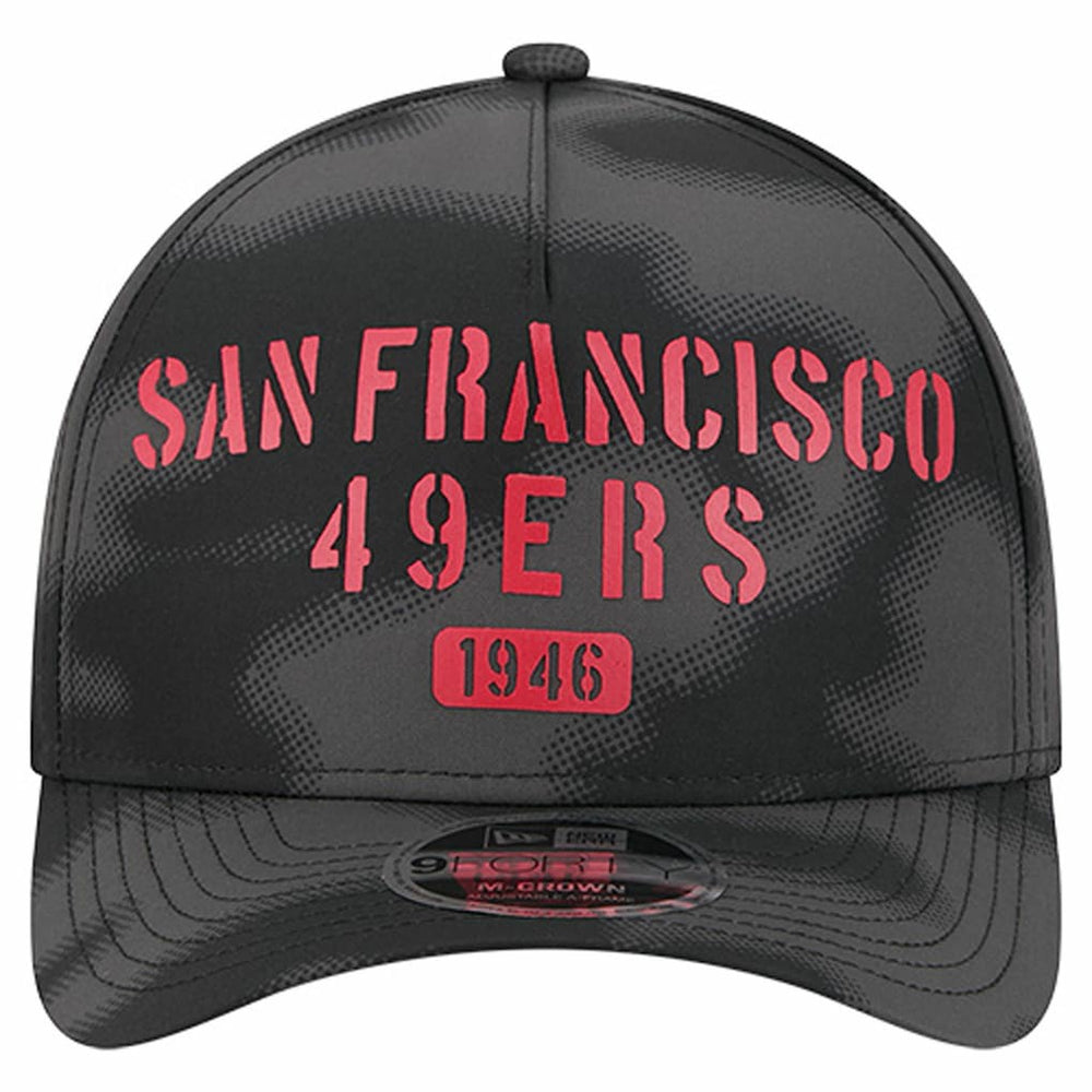 San Francisco 49ers New Era Halftone Camo 9FORTY Hat - Gray on sale