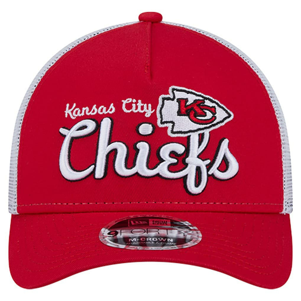 Kansas City Chiefs New Era Side Lines 9FORTY Adjustable Hat - Red discount